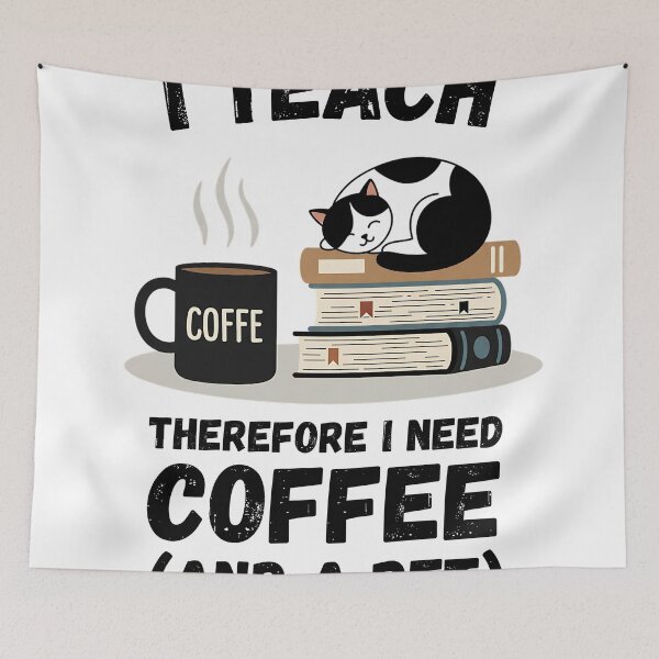 Item preview, Funny Teacher Coffee & Pet Design designed and sold by Petverse.art.