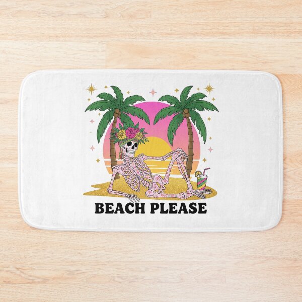Item preview, Beach Please - Funny Skeleton Summer Vacation Shirt designed and sold by Tmino-design.