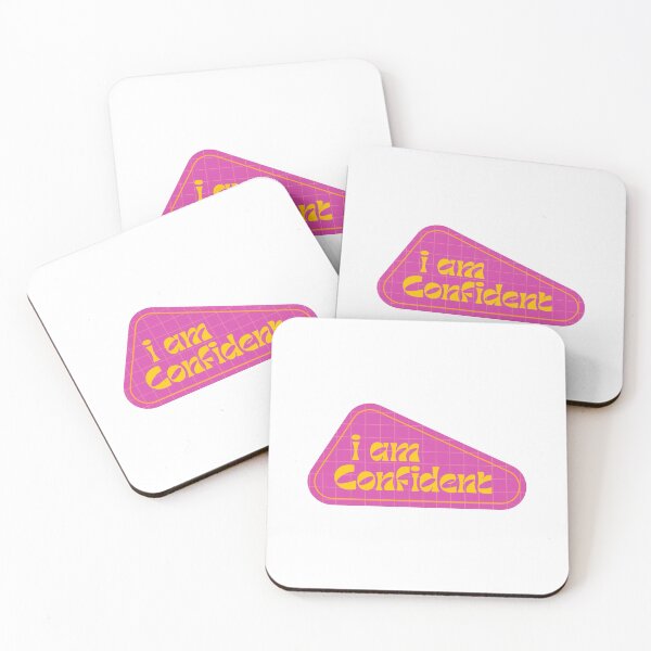 Item preview, I Am Confident Sticker – Pink Motivational Affirmation Sign for Self-Love & Empowerment designed and sold by Blueprint&co.