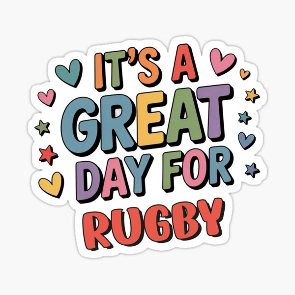Item preview, It's a Great Day for Rugby - Funny Rugby Lover designed and sold by Watsonarts.