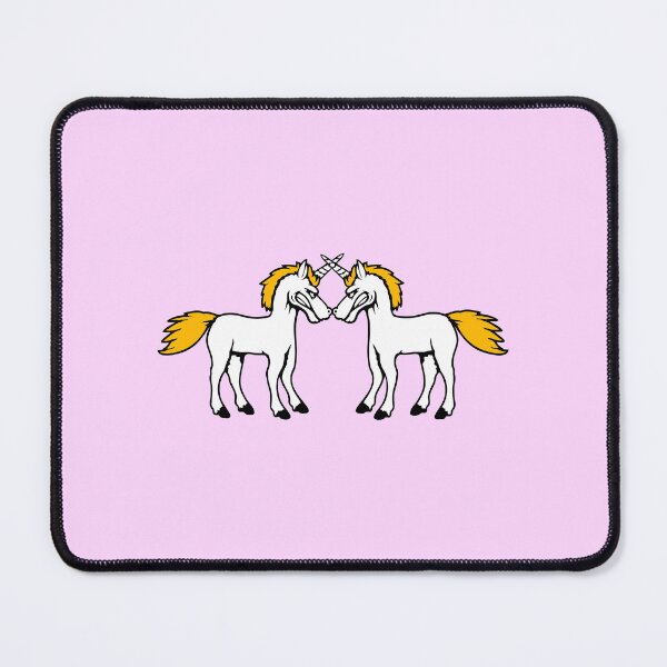 Item preview, 2 Unicorn Angry Bad Mad Enemies Attacking Teeth Grinding Fight designed and sold by shirt-o-mat.