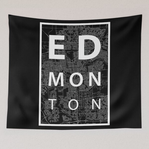 Item preview, Edmonton map designed and sold by FAUXandCo.