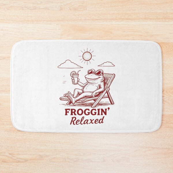 Item preview, Froggin Relaxed Chill Frog Minimal Sketch designed and sold by Tigerr3g.