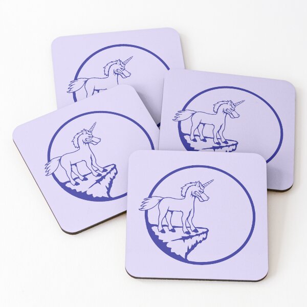 Item preview, Unicorn Cliff Moon Round Angry Bad Mood Teeth Grinding designed and sold by shirt-o-mat.