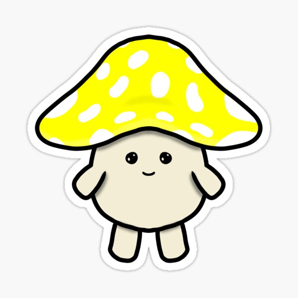 Item preview, Cute Lil Mushroom - Yellow designed and sold by CrimsonAdri.