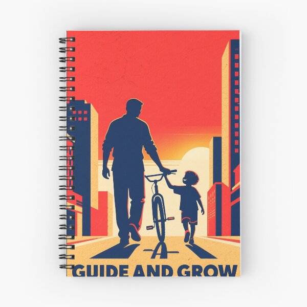 Item preview, Father and son to Ride a Bike – Guide and Grow designed and sold by HoopeStylee.