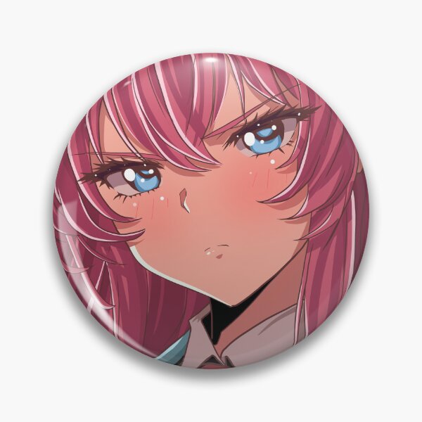 Item preview, Angry Red-Haired Anime Girl – Beautiful Fiery Expression designed and sold by AirForceTuan.