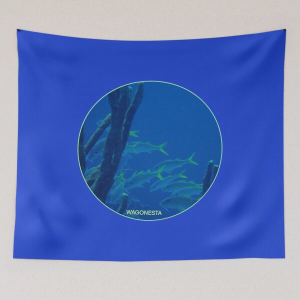 Item preview, Underwater - School of Fish in Bonaire by Wagonesta  designed and sold by Wagonesta.