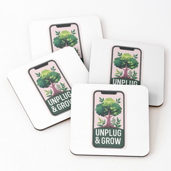 Item preview, Unplug & Grow – Nature Inside Your Phone Sticker designed and sold by ANIMESTORE777.