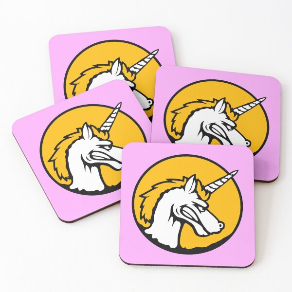 Item preview, Unicorn Angry Bad Mad Mood Attacking Teeth Grinding Evil designed and sold by shirt-o-mat.