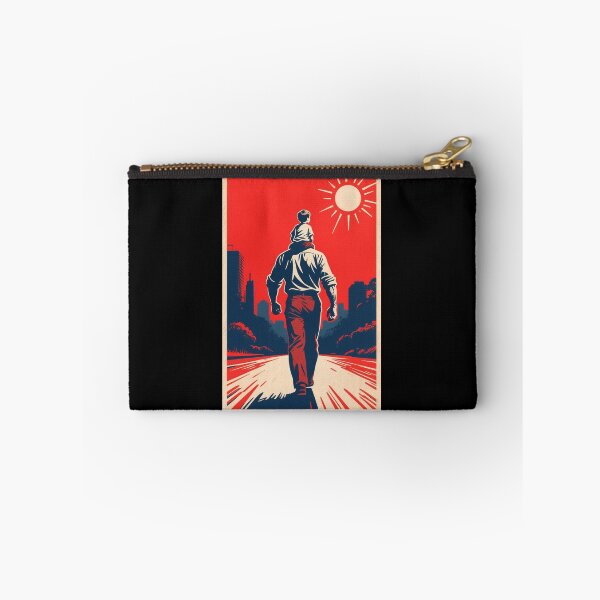 Item preview, Father and Child Retro Hope Style Art – Emotional Vintage Illustration designed and sold by HoopeStylee.
