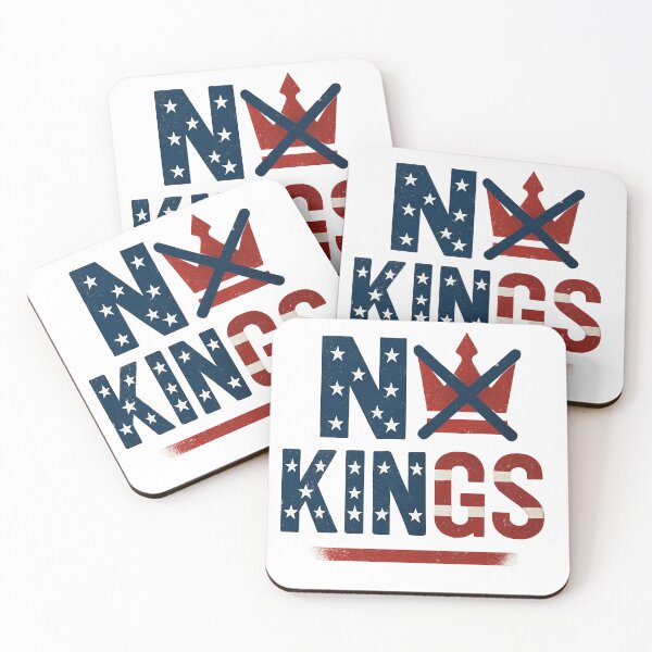 Item preview, No Kings – Patriotic American Protest Design, Anti-Monarchy Democracy Freedom Tee Shirt, USA Flag Stars & Stripes Art for Independence designed and sold by Motifai.