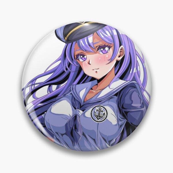 Item preview, Sexy Anime Waifu Captain – Mini Skirt & Confident Pose designed and sold by AirForceTuan.