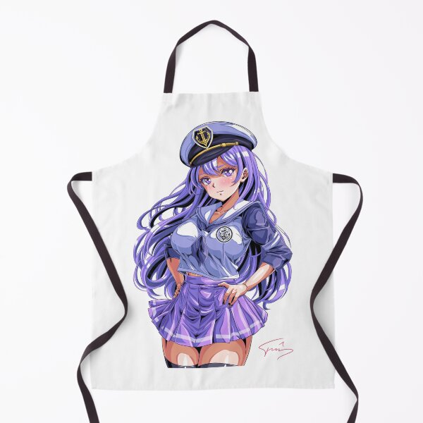 Item preview, Sexy Anime Waifu Captain – Mini Skirt & Confident Pose designed and sold by AirForceTuan.