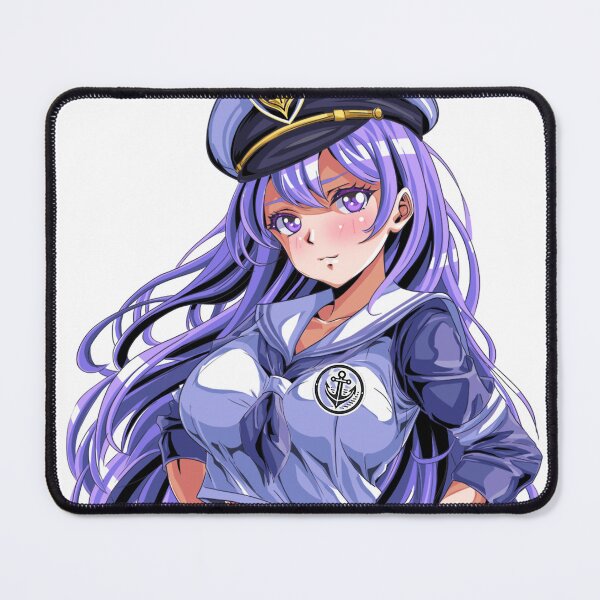 Item preview, Sexy Anime Waifu Captain – Mini Skirt & Confident Pose designed and sold by AirForceTuan.