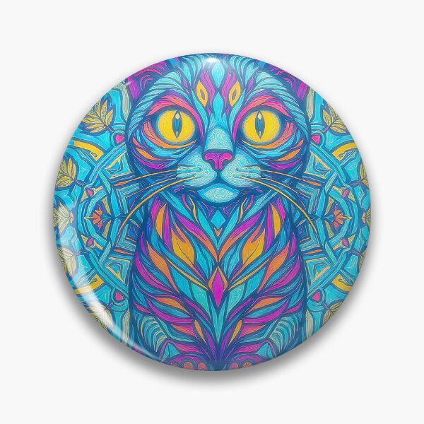 Item preview, The Art Deco Cat’s Kaleidoscope  designed and sold by LemonheadLaurasArt.