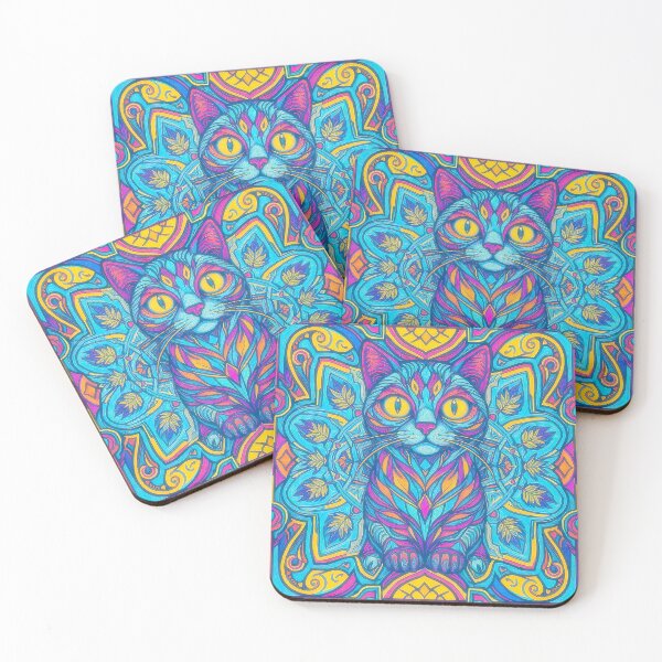 Item preview, The Art Deco Cat’s Kaleidoscope  designed and sold by LemonheadLaurasArt.