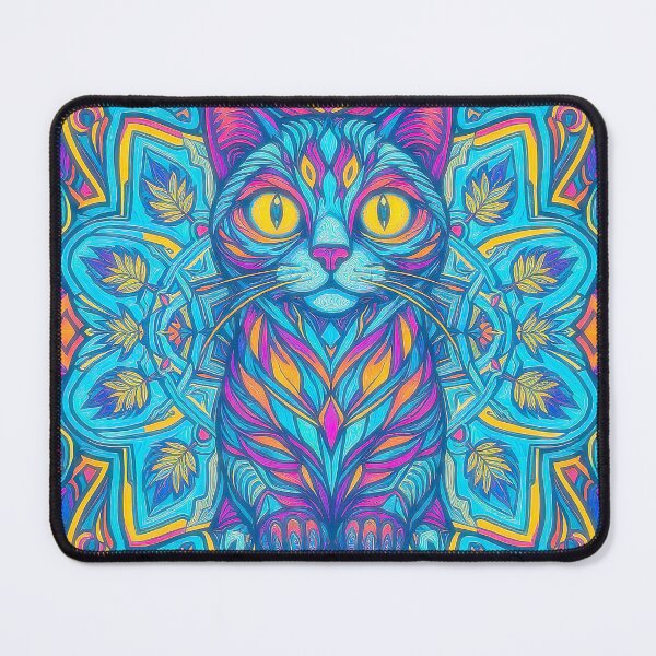 Item preview, The Art Deco Cat’s Kaleidoscope  designed and sold by LemonheadLaurasArt.