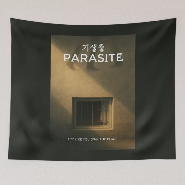 Item preview, Parasite Basement Window Poster Fan Art designed and sold by Enea Kelo.