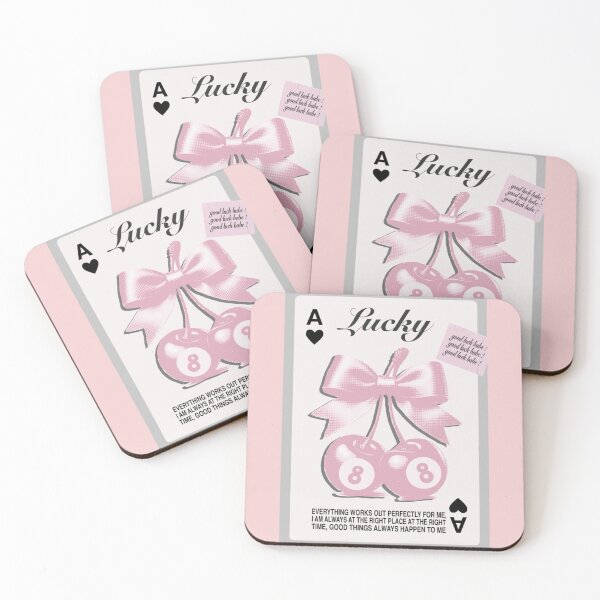 Item preview, Aesthetic Pink Lucky Ace Card designed and sold by iloveyourcupid.