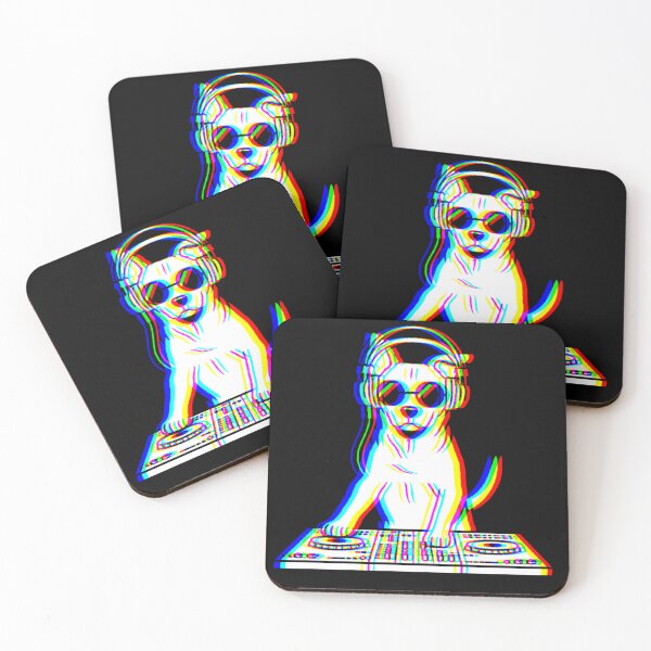 Item preview, EDM Glitch - DJ Dog designed and sold by dijjaboutique.