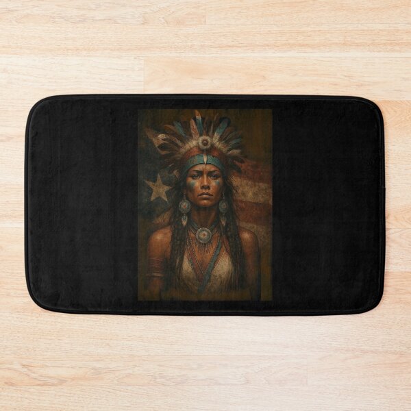 Item preview, Indigenous Taino Woman Puerto Rican Flag Caribbean designed and sold by love3617.