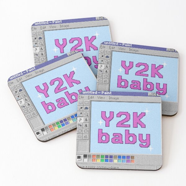 Item preview, nostalgic paint window y2k baby designed and sold by funkyfrogz.