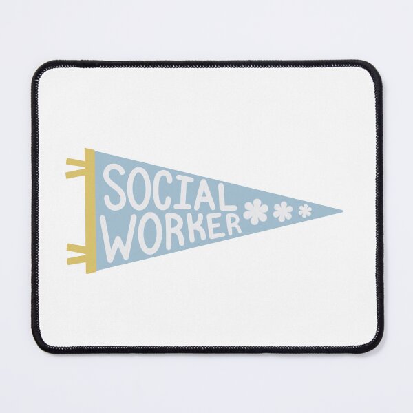 Item preview, Social Worker Therapist Counselor Pennant Flag  Preppy Trendy Groovy Eclectic designed and sold by libscreates.