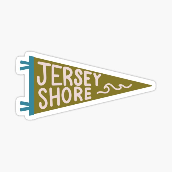 Item preview, New Jersey Beaches Shore Sand Sea Pennant Flag Preppy Eclectic Trendy  designed and sold by libscreates.