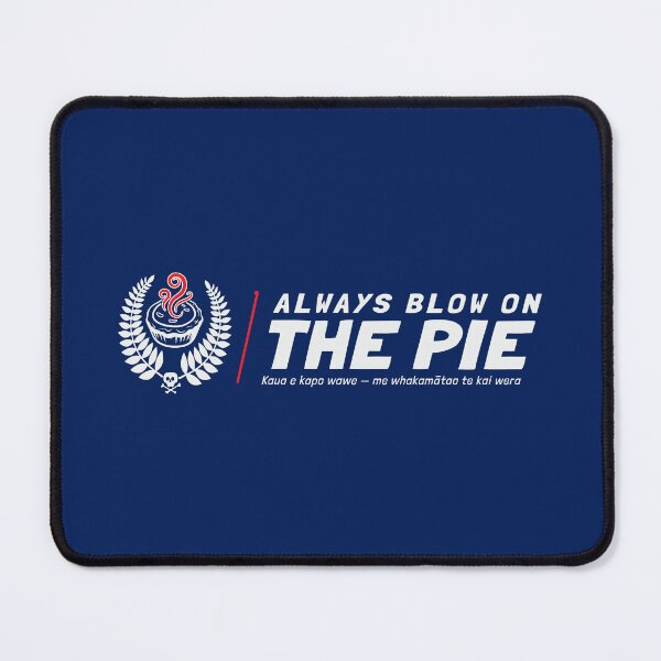 Item preview, Always Blow on the Pie – NZ Satire designed and sold by grimpicture.