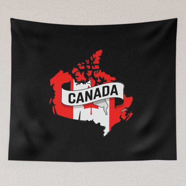 Item preview, Canada Flag Map designed and sold by Paper Drip.