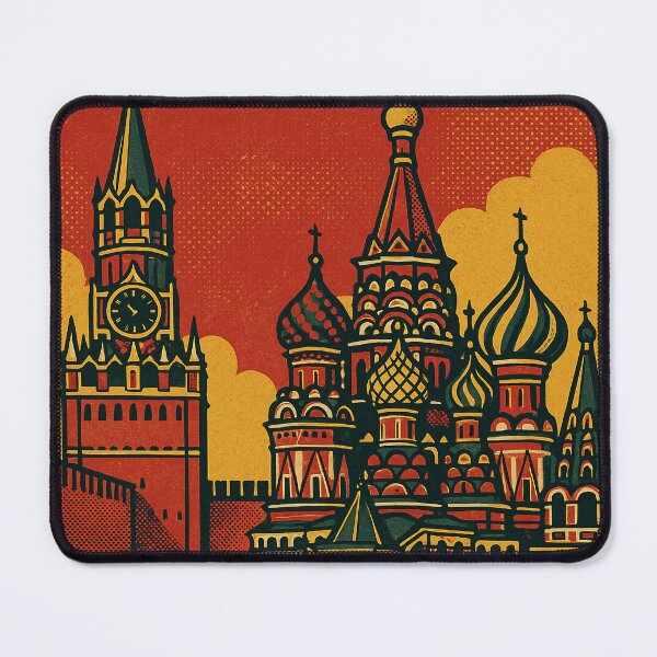 Item preview, Digital Retro Pop Art Travel Poster of Moscow | Colorful Vintage-Inspired Cityscape | Bold Russia City Wall Art | Modern Urban Decor Print | Vibrant Moscow Landmark Illustration designed and sold by PaintedPixels01.