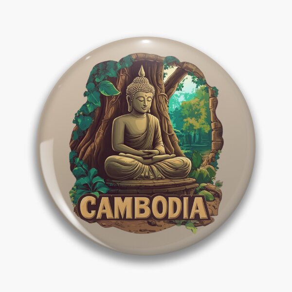 Item preview, Cambodia – Buddha & Jungle Temple Serenity designed and sold by Myra365Art.