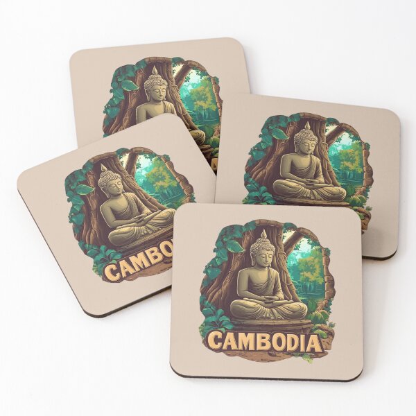 Item preview, Cambodia – Buddha & Jungle Temple Serenity designed and sold by Myra365Art.
