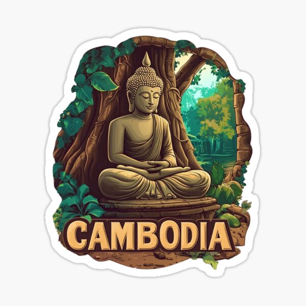 Item preview, Cambodia – Buddha & Jungle Temple Serenity designed and sold by FineArtsPro.