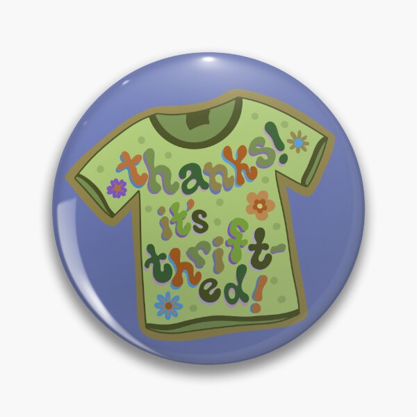Item preview, Thanks it’s Thrifted Thrift Shop Secondhand Tshirt Groovy Funky designed and sold by libscreates.