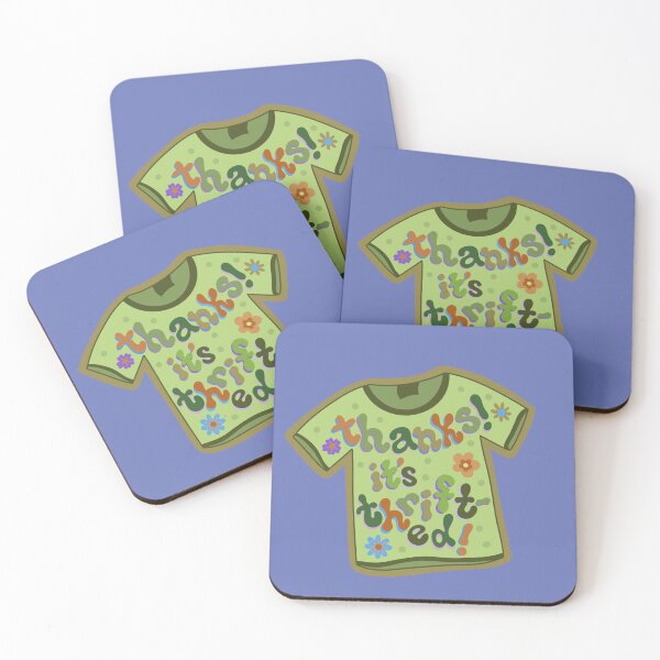 Item preview, Thanks it’s Thrifted Thrift Shop Secondhand Tshirt Groovy Funky designed and sold by libscreates.