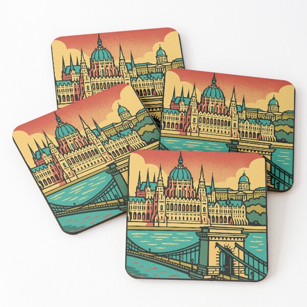 Item preview, Digital Retro Pop Art Travel Poster of Budapest | Vibrant Cityscape Illustration | Colorful Vintage Style Urban Art | Hungary Travel Souvenir Design | Bold Retro Tourist Graphic designed and sold by PaintedPixels01.