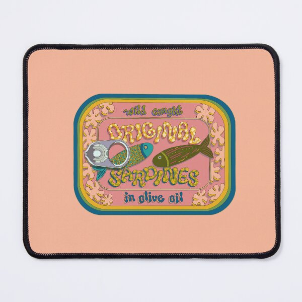 Item preview, Sardine Groovy Eclectic Illustration Artsy Aesthetic Funky designed and sold by libscreates.