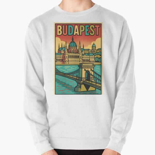 Item preview, Digital Retro Pop Art Travel Poster of Budapest | Vibrant Cityscape Illustration | Colorful Vintage Style Urban Art | Hungary Travel Souvenir Design | Bold Retro Tourist Graphic designed and sold by PaintedPixels01.