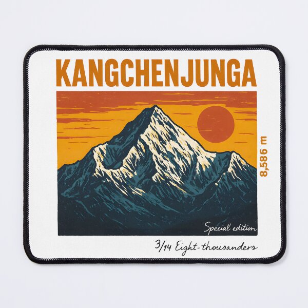 Item preview, Mount Kanchenjunga - Vintage Mountain Print designed and sold by Masha_D.
