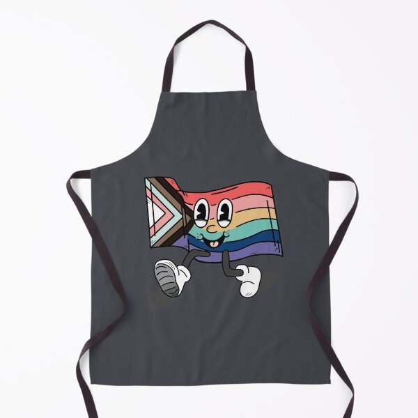 Item preview, Progress Pride Flag Vintage Cartoon Character Queer LGBTQIA+ designed and sold by libscreates.