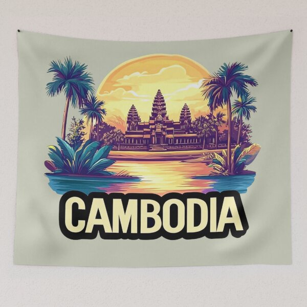 Item preview, Cambodia – Angkor Wat Sunrise & Reflection designed and sold by Myra365Art.