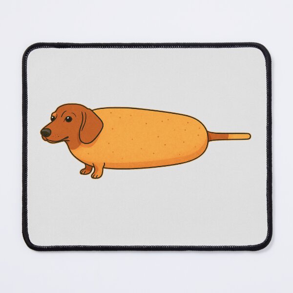 Item preview, Funny corndog snacks dachshund Weiner dog humor owner mom dad pet designed and sold by tiffanator606.