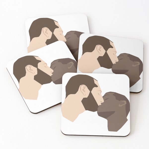 Item preview, Gay Kiss in Black and White designed and sold by Adam Hypki Design.
