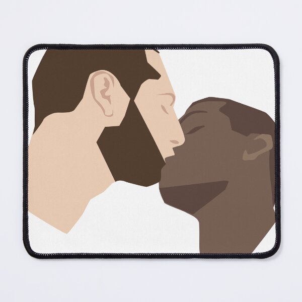 Item preview, Gay Kiss in Black and White designed and sold by Adam Hypki Design.