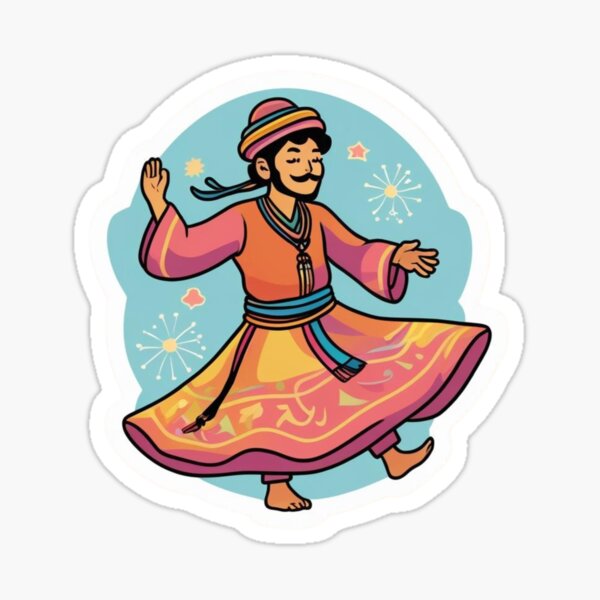 Item preview,  South Asian Classical Dancer Sticker designed and sold by HusnMir.