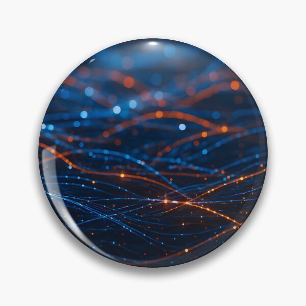 Item preview, An abstract depiction of data streams, showcasing intertwined blue and orange lines with glowing particles, suggesting connectivity and flow designed and sold by homydesign.