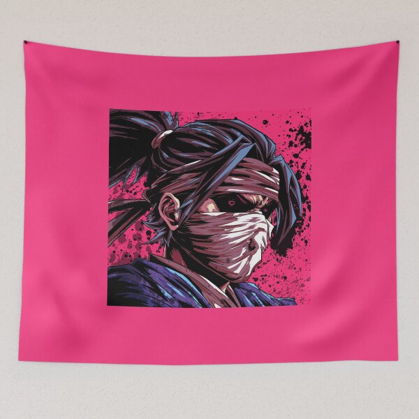 Item preview, Masked Ronin with a Deadly Gaze – Dark Samurai Anime Art designed and sold by AirForceTuan.