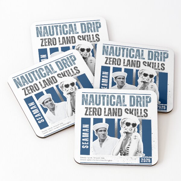 Item preview, Nautical Drip – Seaman Retro T-Shirt designed and sold by VARRINCO.